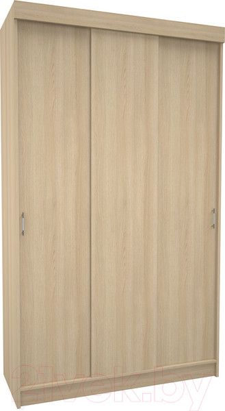 Изображение товара Шкаф-купе МДК СК1 3-х створчатый 2020x1300x520 (дуб млечный)