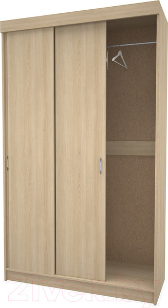 Изображение товара Шкаф-купе МДК СК1 3-х створчатый 2020x1300x520 (дуб млечный)