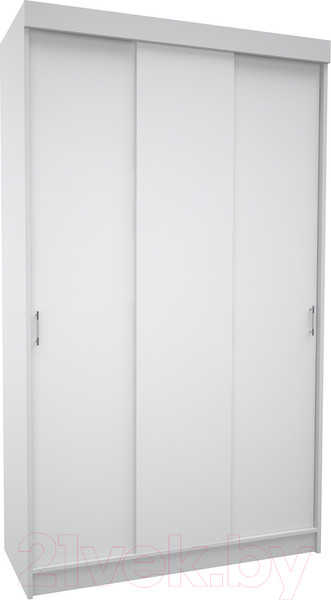 Изображение товара Шкаф-купе МДК СК1 3-х створчатый 2020x1300x520 (белый)