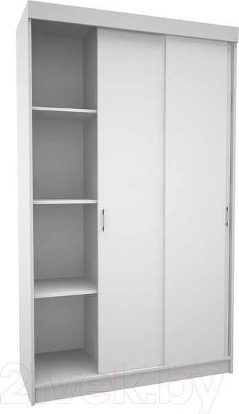 Изображение товара Шкаф-купе МДК СК1 3-х створчатый 2020x1300x520 (белый)