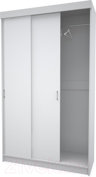 Изображение товара Шкаф-купе МДК СК1 3-х створчатый 2020x1300x520 (белый)