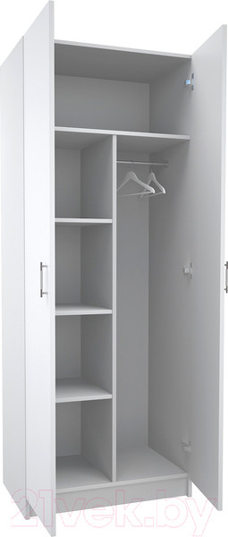 Изображение товара Шкаф МДК СК2 2-х створчатый 1980x800x490 (белый)