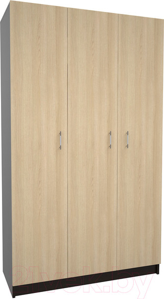 Изображение товара Шкаф МДК СК3 3-х створчатый 1980x1200x490 (венге/дуб млечный)