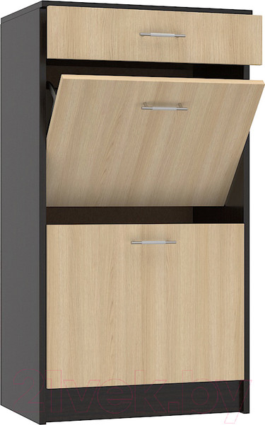 Изображение товара Тумба для обуви МДК ПРО 1100x600x400 (венге/дуб млечный)