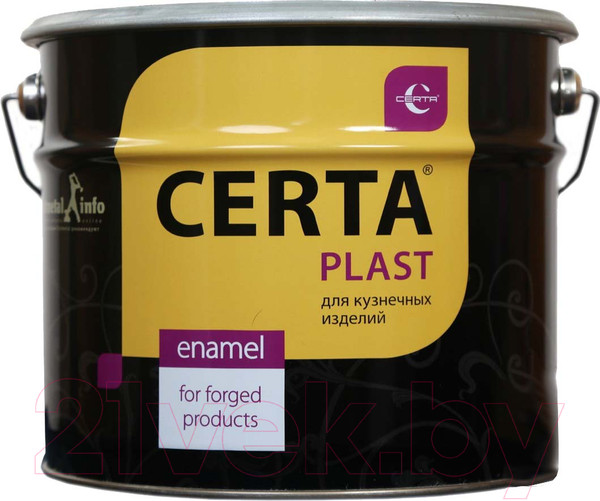 Изображение товара Эмаль Certa Plast (10кг, графит итальянский)