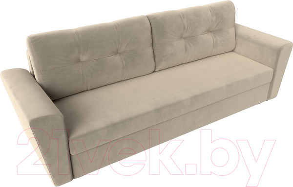 Изображение товара Диван Лига Диванов Амстердам Лайт 310 / 112434 (микровельвет бежевый)