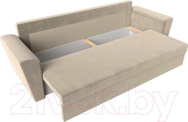 Изображение товара Диван Лига Диванов Амстердам Лайт 310 / 112434 (микровельвет бежевый)