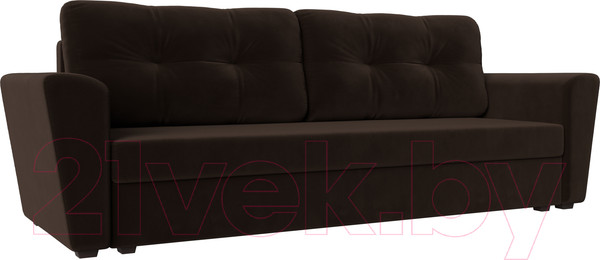 Изображение товара Диван Лига Диванов Амстердам Лайт 310 / 112439 (микровельвет коричневый)