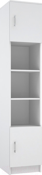 Изображение товара Шкаф-пенал МДК ПРС2 открытый с 2 дверками 2020x400x400 (белый)