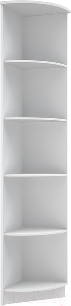 Изображение товара Стеллаж МДК ПРСУ угловой 2020x400x400 (белый)