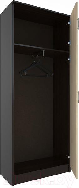 Изображение товара Шкаф МДК ПРШ1 2-х створчатый 2020x800x400 (венге/дуб млечный)