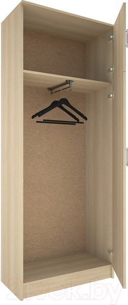 Изображение товара Шкаф МДК ПРШ1 2-х створчатый 2020x800x400 (дуб млечный)