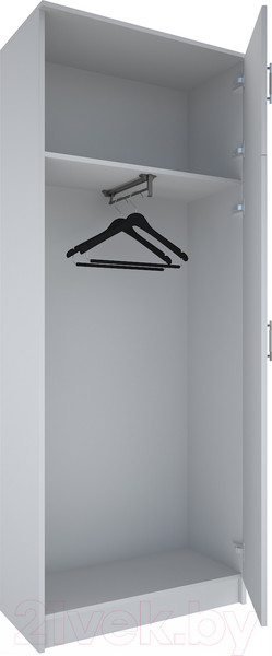 Изображение товара Шкаф МДК ПРШ1 2-х створчатый 2020x800x400 (белый)