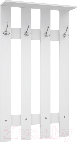 Изображение товара Вешалка для одежды МДК ПРВ1 4 крючка 1420x800x200 (белый)