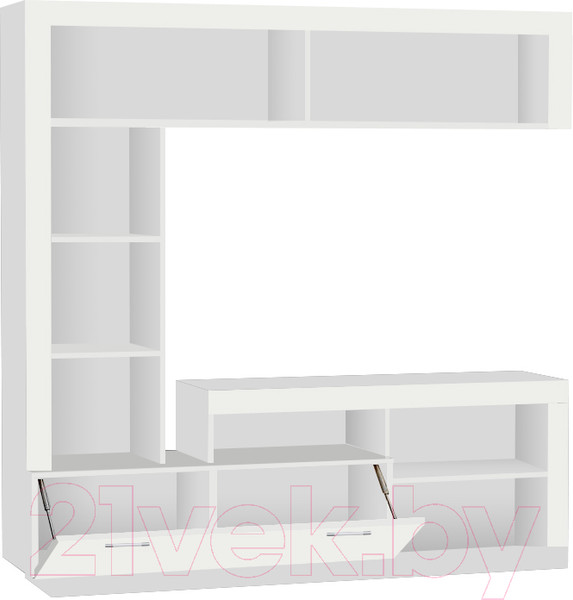 Изображение товара Стенка МДК ГТ4 центральный для гостиной 1704x1702x413 (белый)