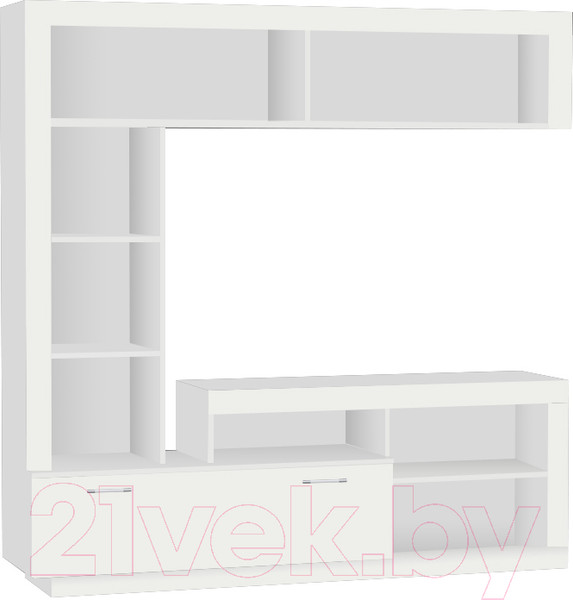 Изображение товара Стенка МДК ГТ4 центральный для гостиной 1704x1702x413 (белый)
