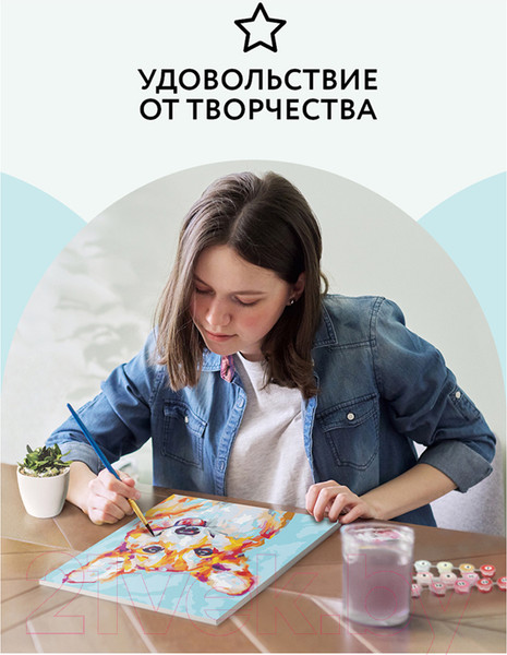 Изображение товара Картина по номерам Три совы Корги / КХ_44101