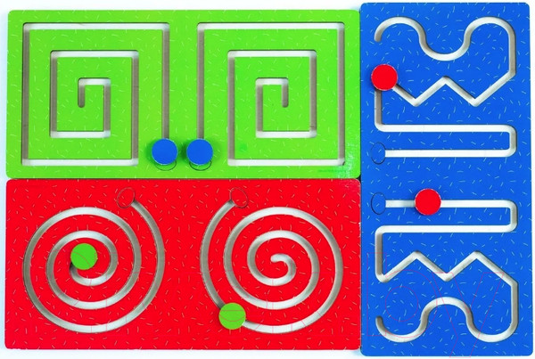 Изображение товара Развивающий игровой набор Мастер игрушек Лабиринт Полушарные доски / ig0323