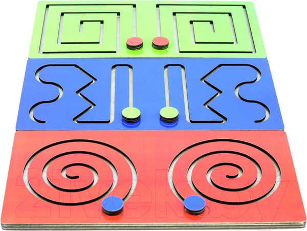 Изображение товара Развивающий игровой набор Мастер игрушек Лабиринт Полушарные доски / ig0323