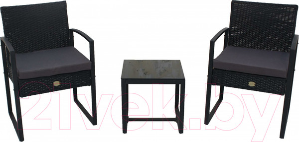 Изображение товара Комплект садовой мебели Garden Story Фрост / SFS074 (серый/черный)