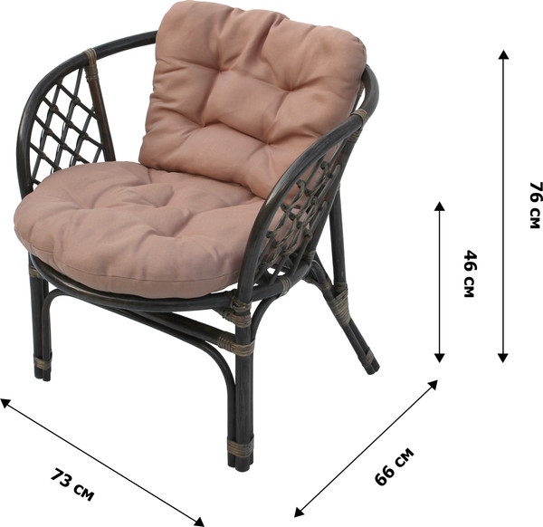 Изображение товара Комплект садовой мебели Garden Story Багамы / CV-B01C (бежевый/коричневый)