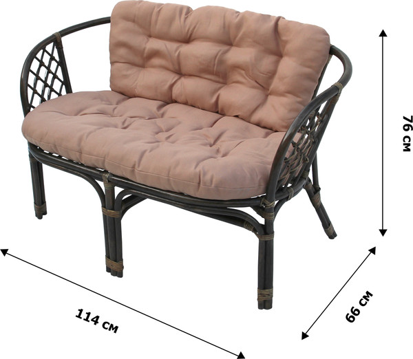 Изображение товара Комплект садовой мебели Garden Story Багамы / CV-B01C (бежевый/коричневый)