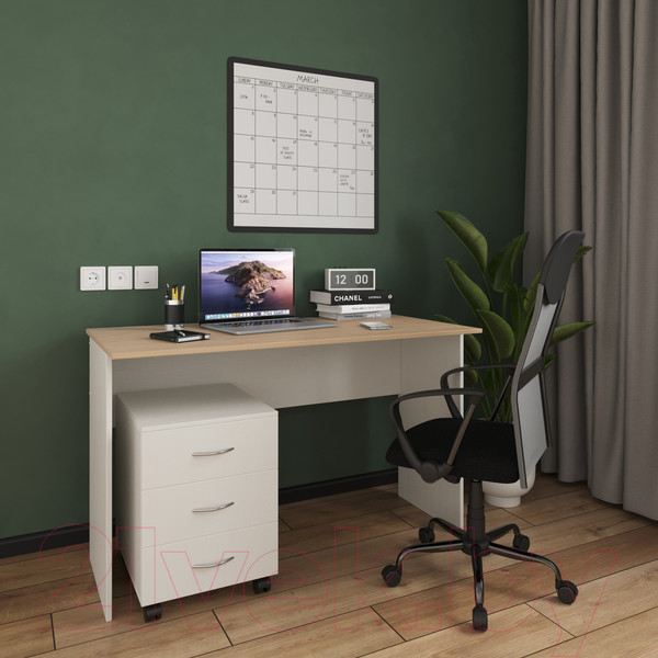 Изображение товара Письменный стол Soma СП12 (дуб сонома/белый)