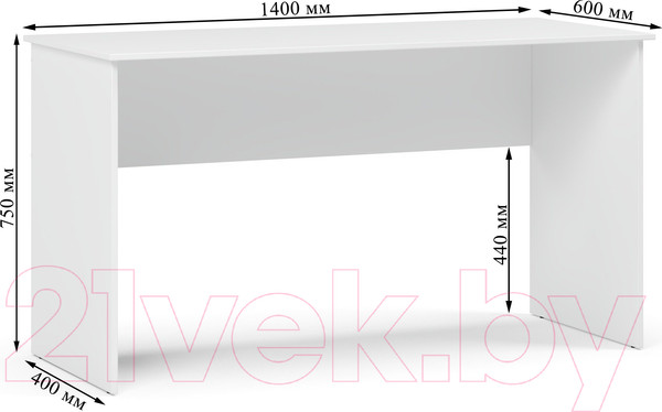 Изображение товара Письменный стол Soma СП14 (белый)