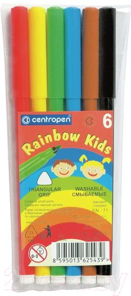 Изображение товара Фломастеры Centropen Радуга 7550/06 ET (6шт)