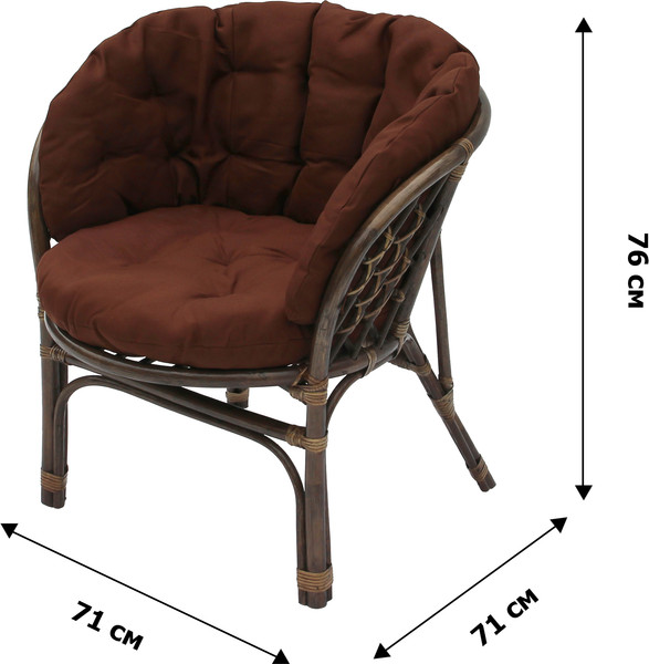Изображение товара Комплект садовой мебели Garden Story Багамы Мини / CV-12C (коньячный/коричневый)
