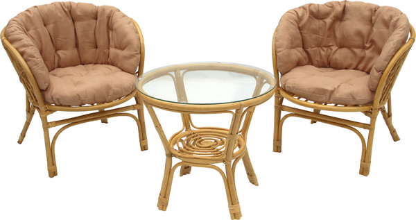 Изображение товара Комплект садовой мебели Garden Story Багамы Мини / CV-12H (медовый/бежевый)