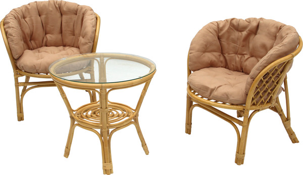 Изображение товара Комплект садовой мебели Garden Story Багамы Мини / CV-12H (медовый/бежевый)