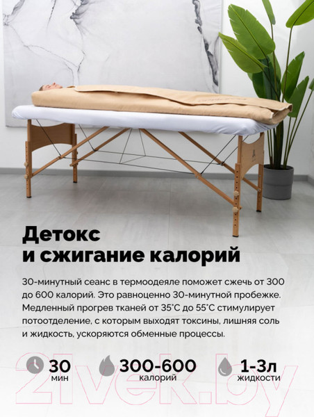 Изображение товара Электроодеяло EcoSapiens Infrasauna S283_bg (бежевый)
