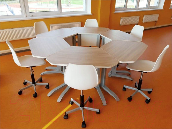 Изображение товара Кресло офисное Sheffilton SHT-ST29/S120 (белый/черный муар)