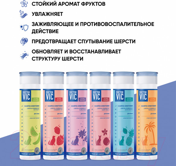 Изображение товара Шампунь для животных Doctor VIC Floral Magic для собак (250мл)
