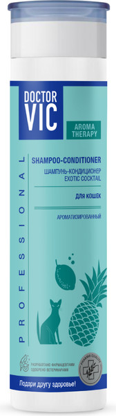 Изображение товара Шампунь для животных Doctor VIC Exotic Cocktail для кошек (250мл)