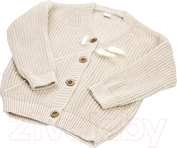 Изображение товара Кофта для малышей Amarobaby Knit / AB-OD21-KNIT19/33-98 (молочный, р. 98)