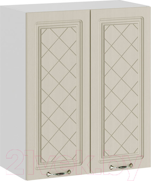 Изображение товара Шкаф навесной для кухни ТриЯ Бьянка 1В6 (белый/дуб ваниль)