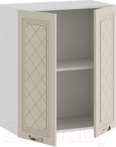 Изображение товара Шкаф навесной для кухни ТриЯ Бьянка 1В6 (белый/дуб ваниль)