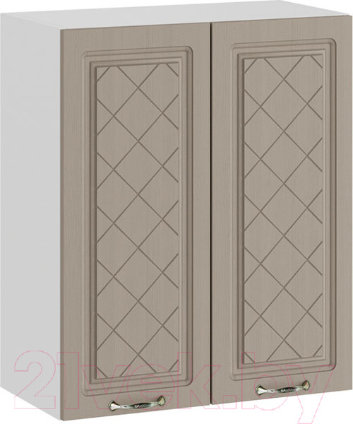 Изображение товара Шкаф навесной для кухни ТриЯ Бьянка 1В6 (белый/дуб кофе)