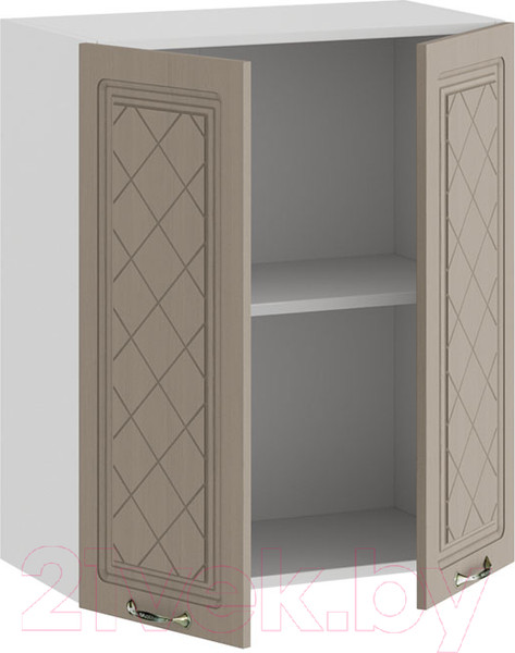 Изображение товара Шкаф навесной для кухни ТриЯ Бьянка 1В6 (белый/дуб кофе)