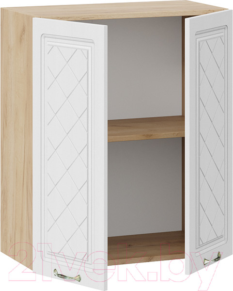 Изображение товара Шкаф навесной для кухни ТриЯ Бьянка 1В6 (дуб крафт золотой/дуб белый)
