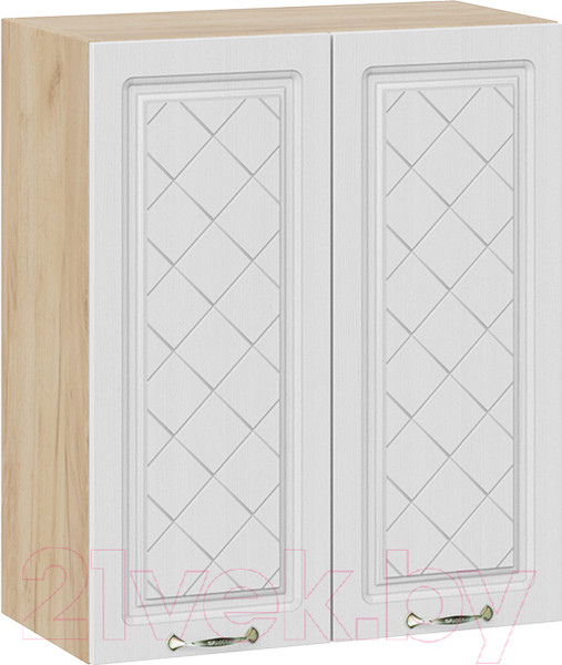 Изображение товара Шкаф навесной для кухни ТриЯ Бьянка 1В6 (дуб крафт золотой/дуб белый)