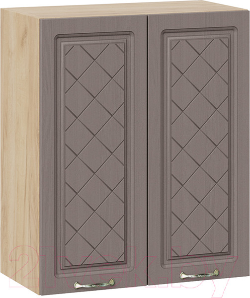 Изображение товара Шкаф навесной для кухни ТриЯ Бьянка 1В6 (дуб крафт золотой/дуб серый)