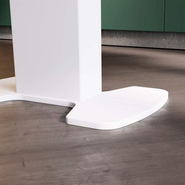 Изображение товара Обеденный стол ТриЯ Портофино СМ(ТД)-105.01.11(1) (белый глянец/стекло белый мрамор)