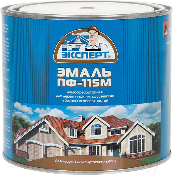 Изображение товара Эмаль Эксперт ПФ-115М Глянцевый (1.8кг, светло-серый)