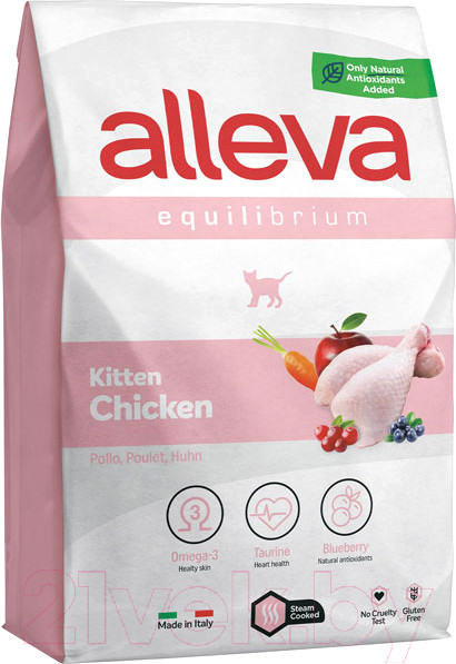 Изображение товара Сухой корм для кошек Alleva Эквилибриум с курицей для котят / P61011 (0.4кг)
