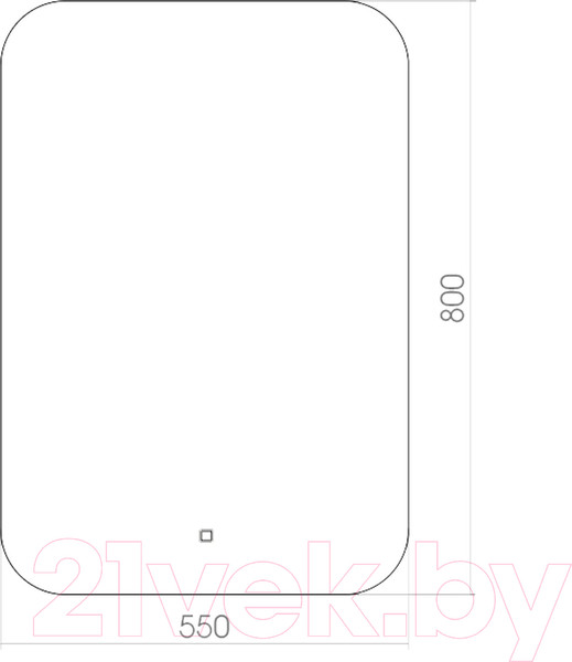 Изображение товара Зеркало Toppus Satin 55x80 / 2911.003