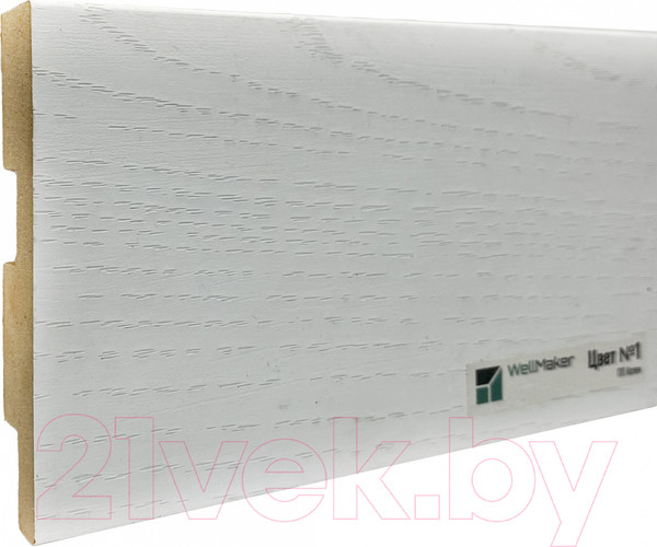 Изображение товара Плинтус WellMaker МДФ НМ-1780 80x16 (2.8м, аспен 1)