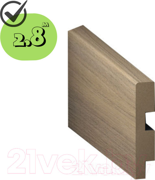 Изображение товара Плинтус WellMaker МДФ НМ-1780 80x16 (2.8м, вяз 13)